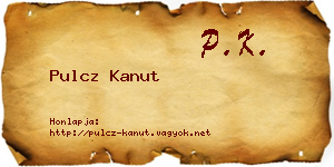 Pulcz Kanut névjegykártya